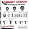 Service Caster 4 Inch Semi Steel Wheel Swivel 34 Inch Threaded Stem Caster Set Service Caster SCC-TS20S414-SSS-34212-4 - alternate 4